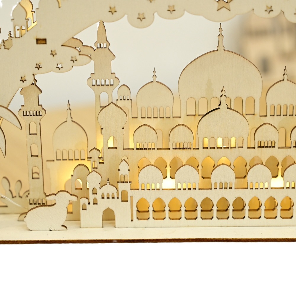 New Wooden LED Moon & Bridge L - Lighting Decor Woodbridge recension och pris