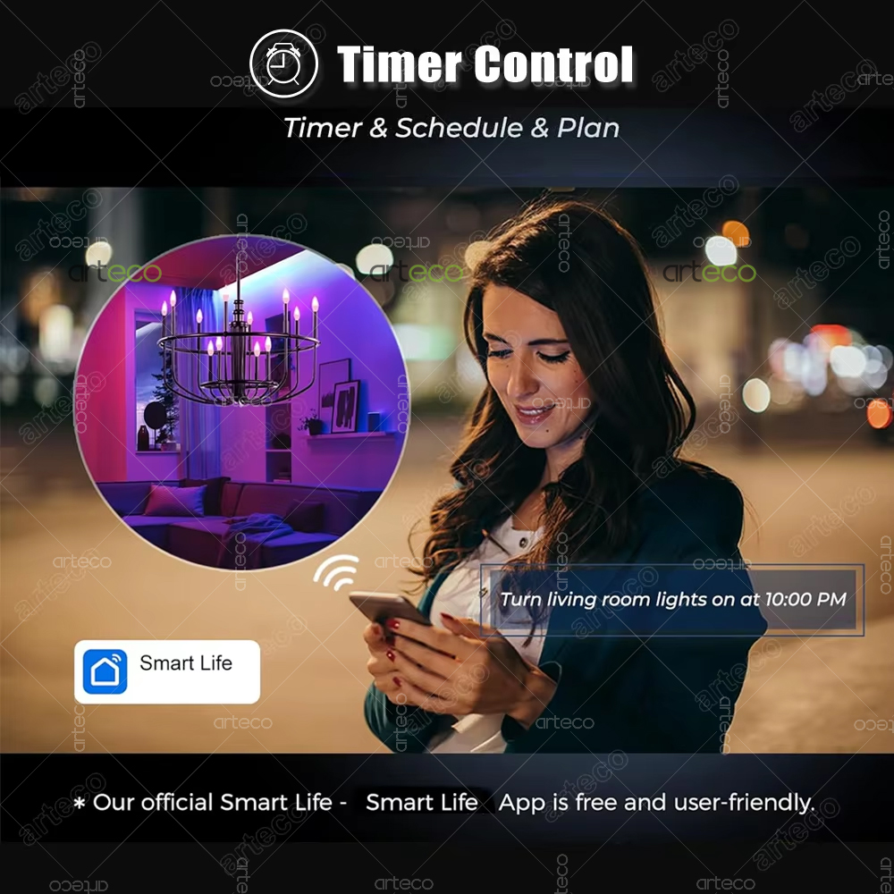 Tuya E14 Candle Lamp Smart Lif - Lighting Decor For Diwali recension och pris