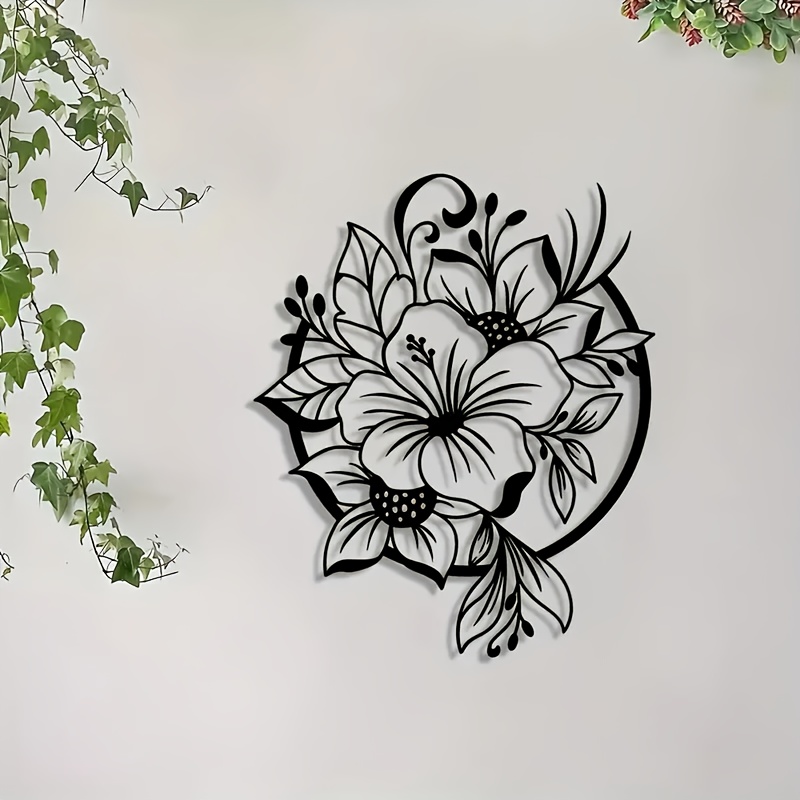CIFBUY Metal Wall Art Lily Flo - Lighting Metal Wall Decor recension och pris