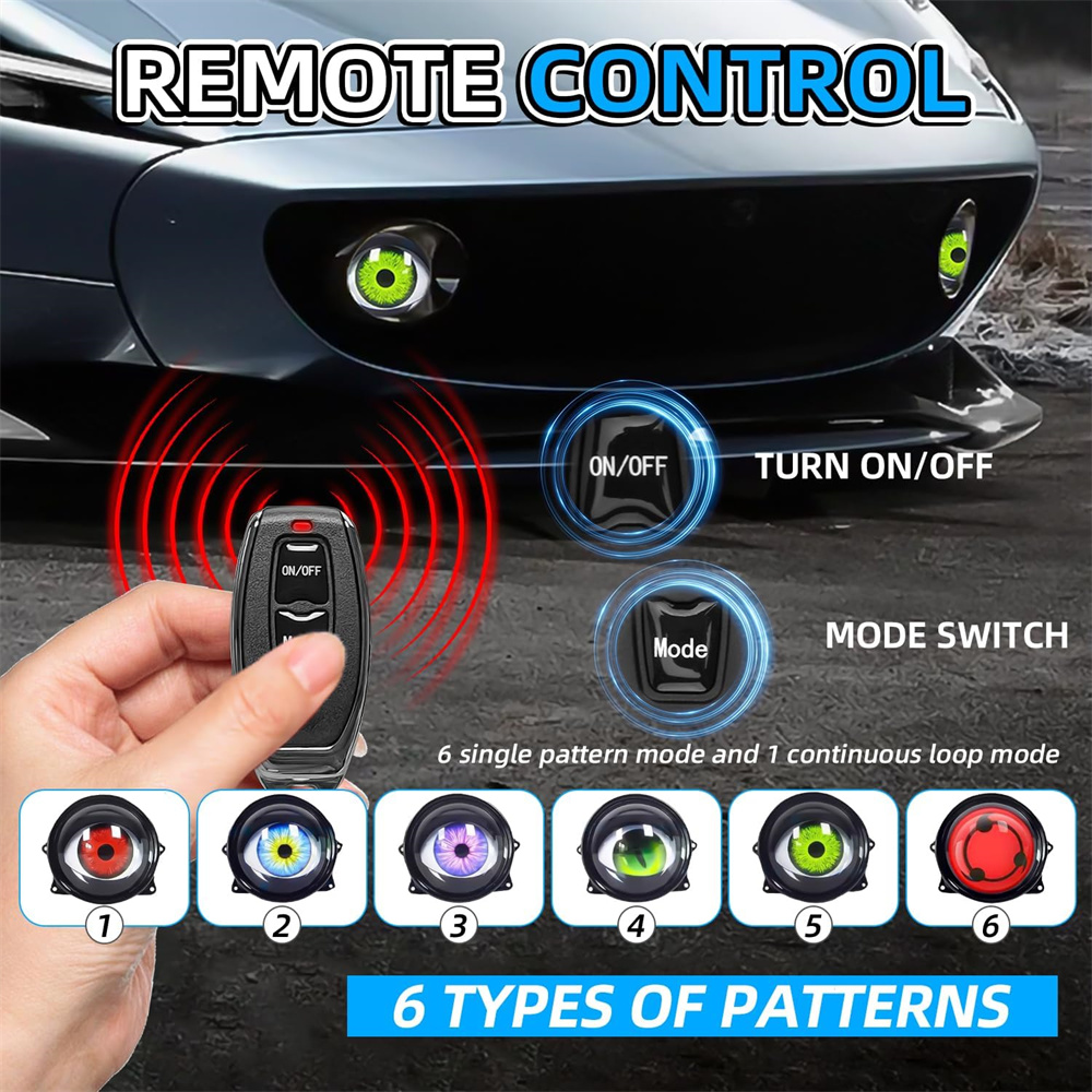  6-Mode Led Dynamic Devil Eye - Lighting Decorative recension och pris