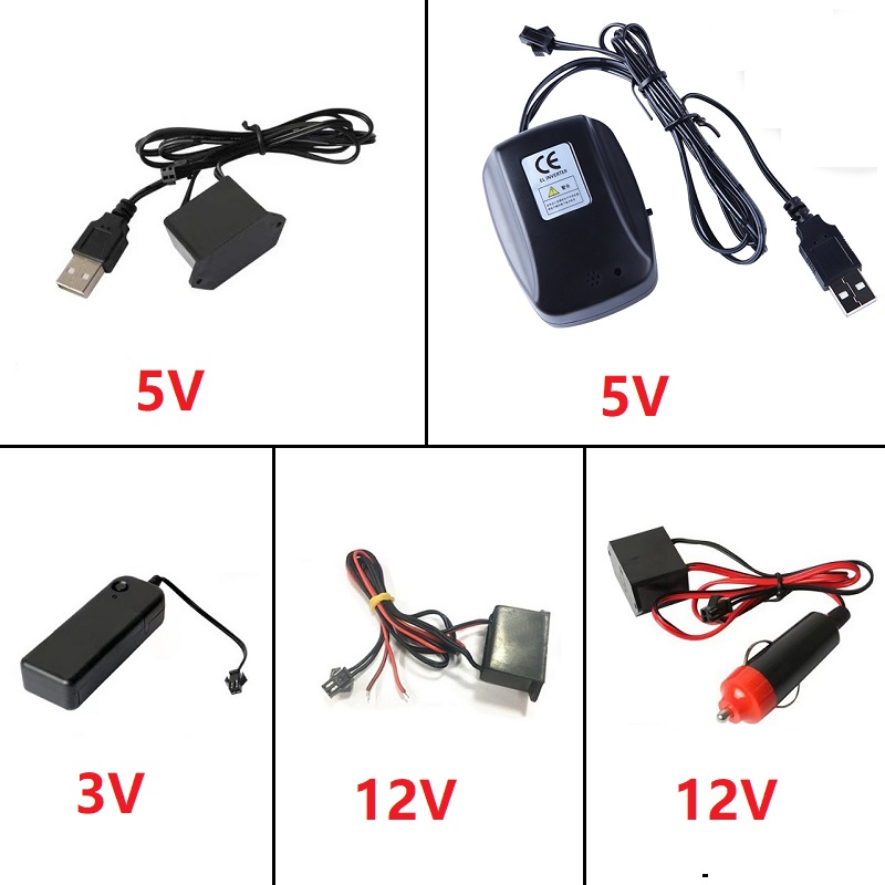 DC 12V EL Line USB Cigarette L - Lighting Bolt Decor recension och pris