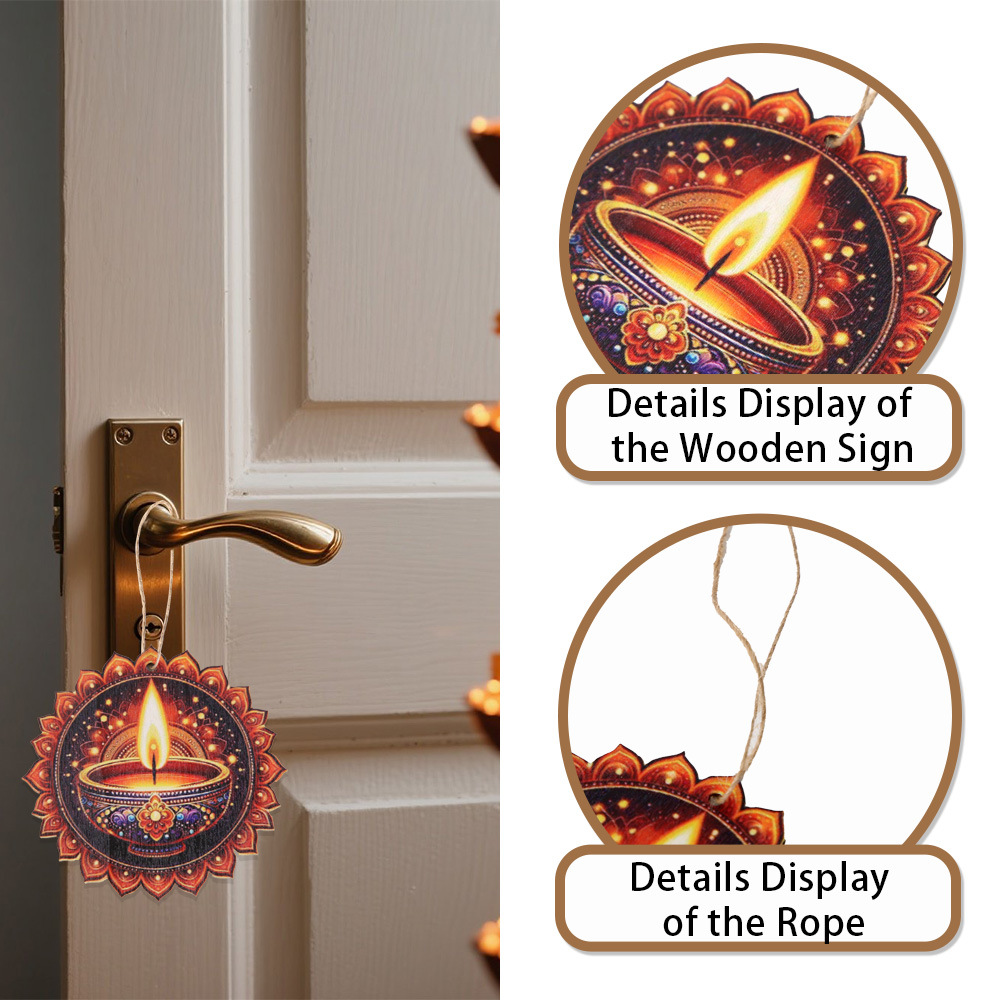 Diwali Themed Decor - Wooden C - Lighting Decor For Diwali recension och pris