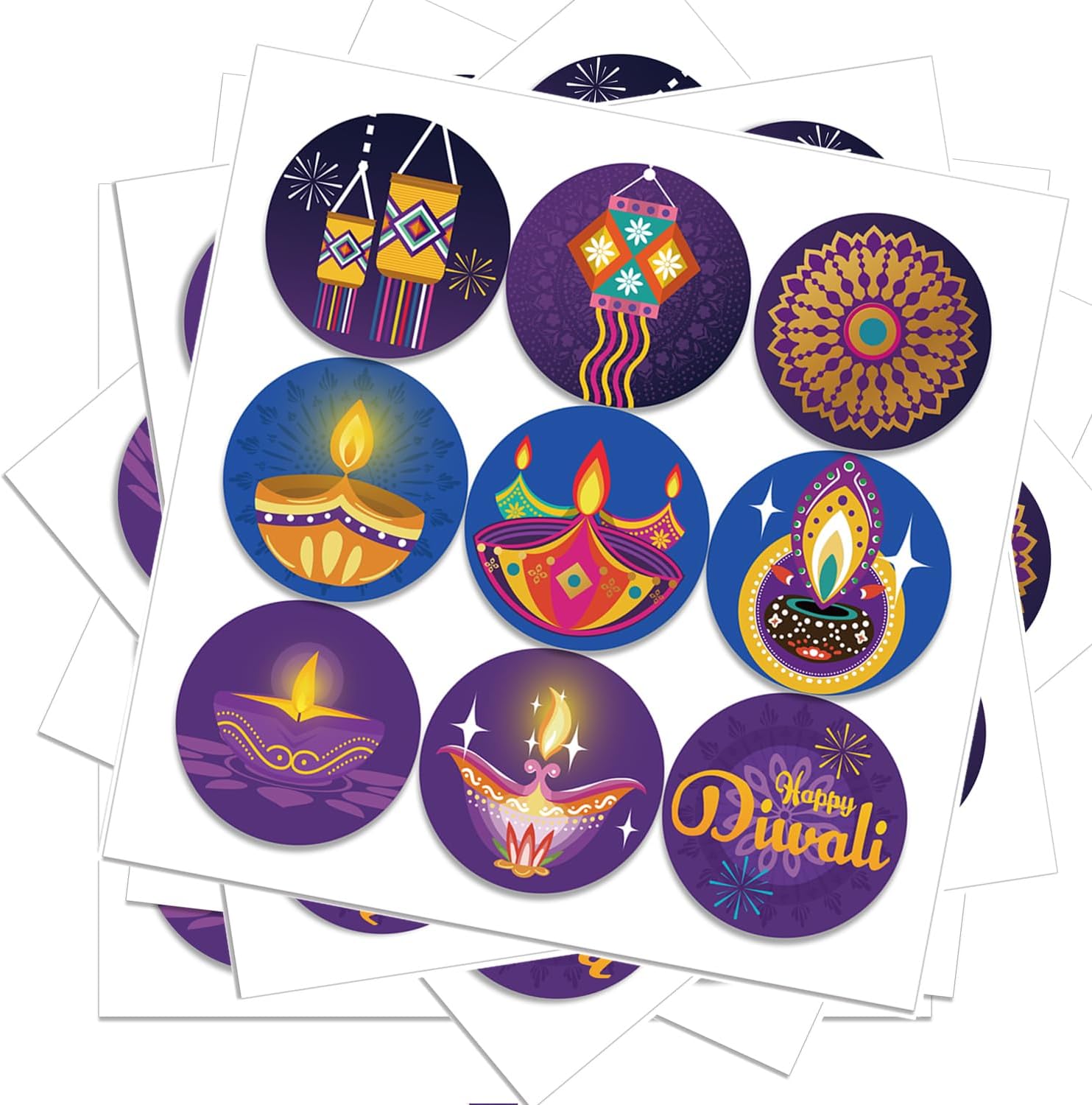 Happy Diwali stickers Indian F - Lighting Decor For Diwali recension och pris