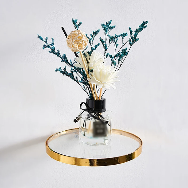Round Wall Hanging Iron & Glas - Lighting Metal Wall Decor recension och pris