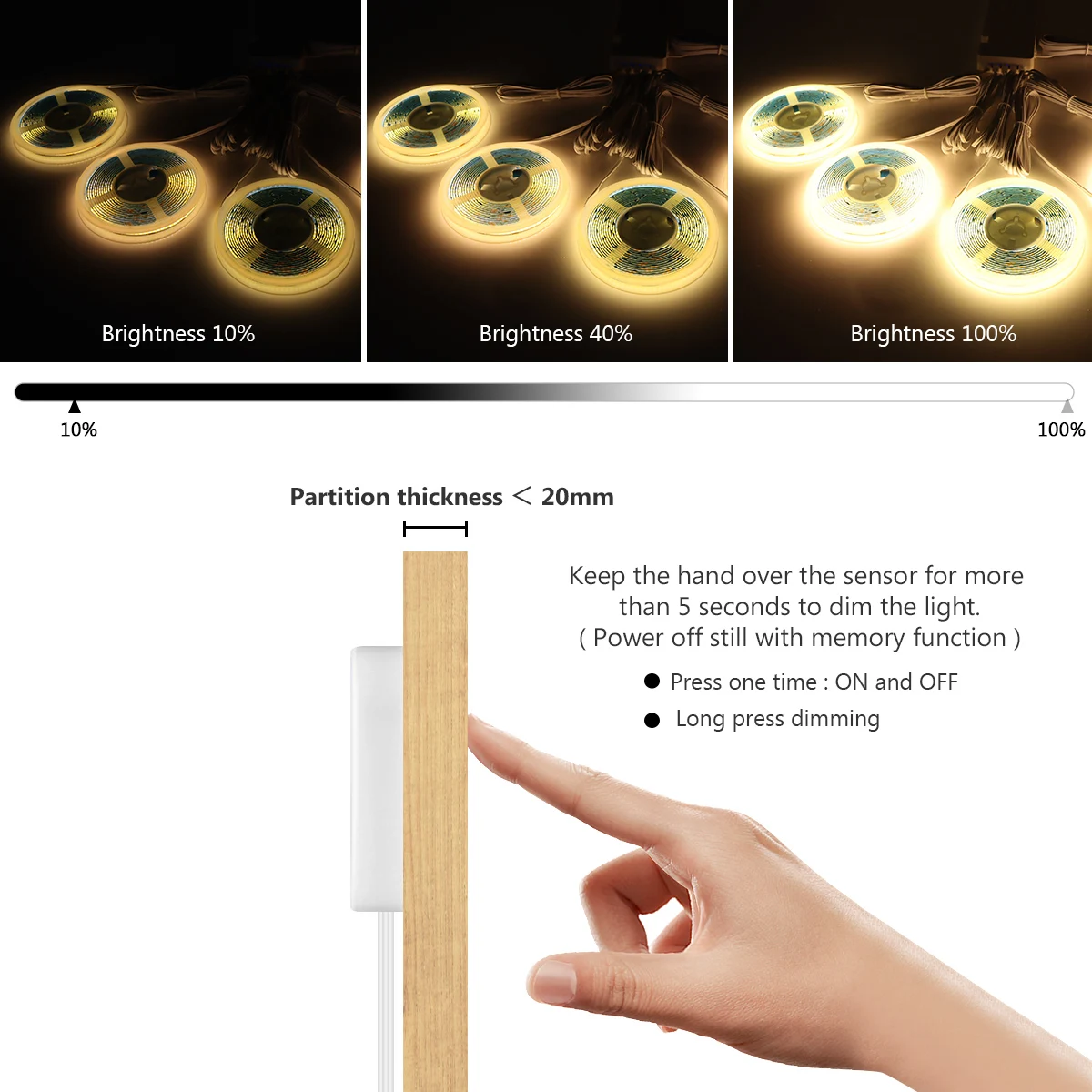 2-6PCS COB LED Strip Light Kit - Lighting Bolt Decor recension och pris