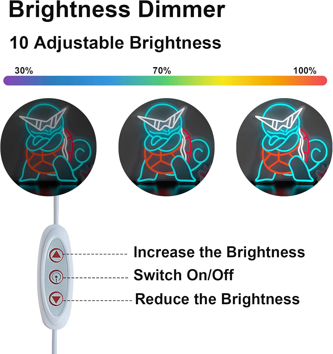 Pokemon Squirtle Neon Sign LED - Lighting Decor For Diwali recension och pris