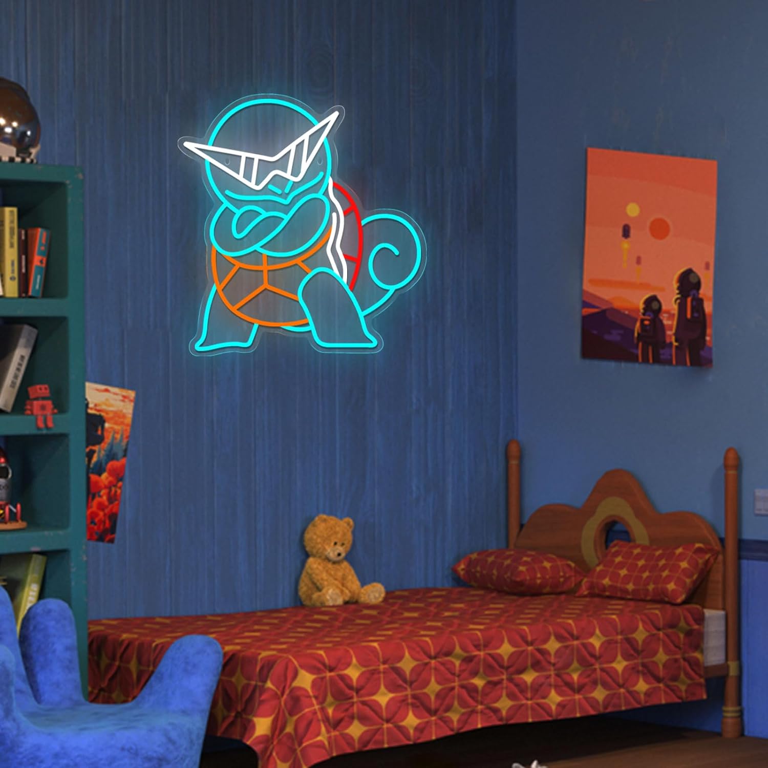 Pokemon Squirtle Neon Sign LED - Lighting Decor For Diwali recension och pris
