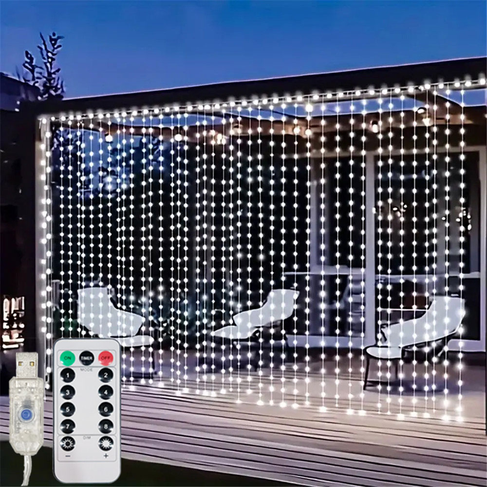 3/6M USB LED Curtain 8Modes Re - Lighting Decor For Diwali recension och pris