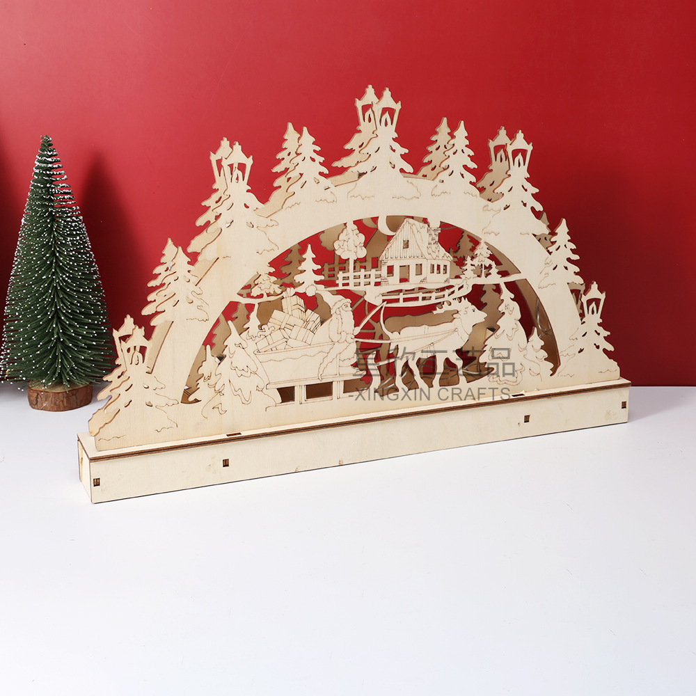 Cross-Border Wooden Crafts LED - Lighting Decor Woodbridge recension och pris