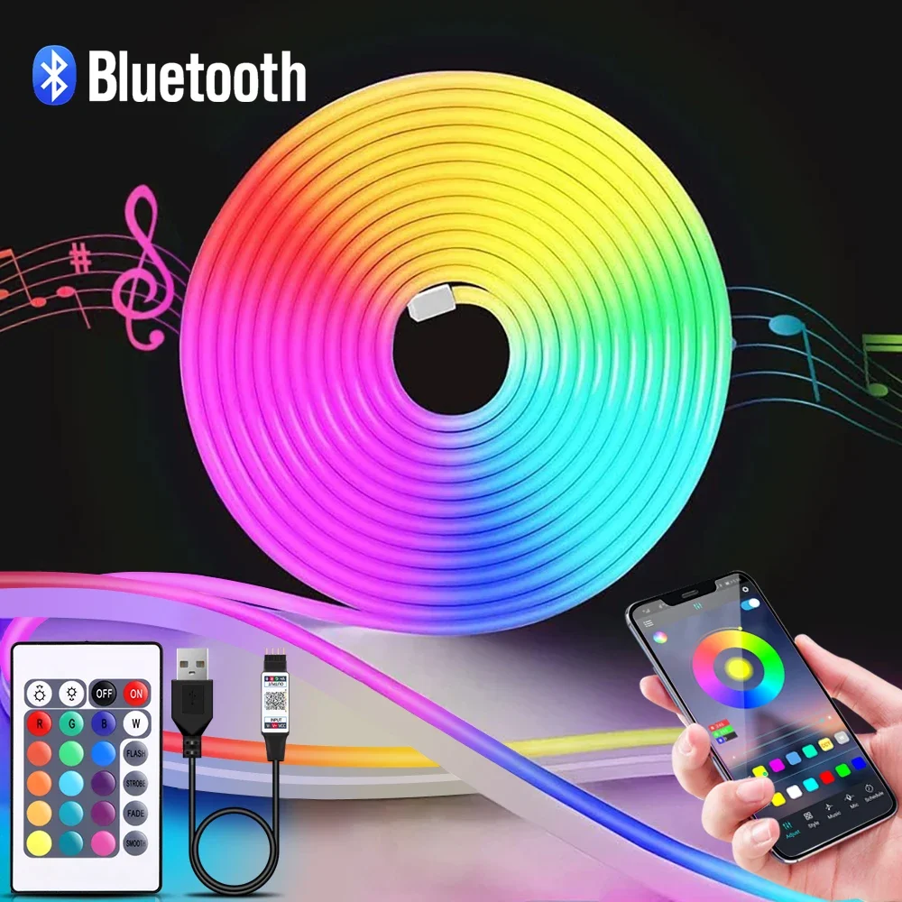 1-5m RGB LED Neon Strip Light  - Lighting Decor For Diwali recension och pris