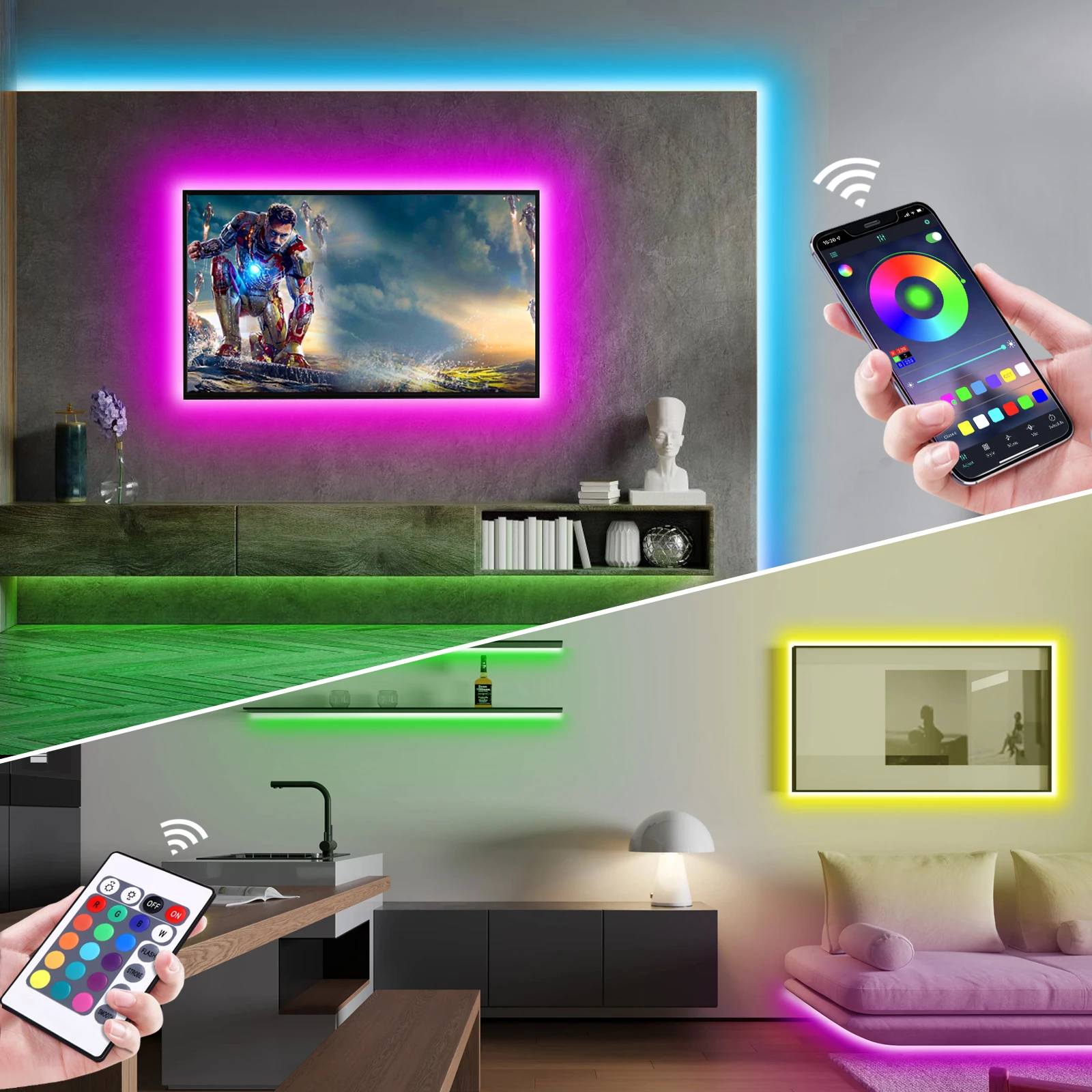 1-5m RGB LED Neon Strip Light  - Lighting Decor For Diwali recension och pris