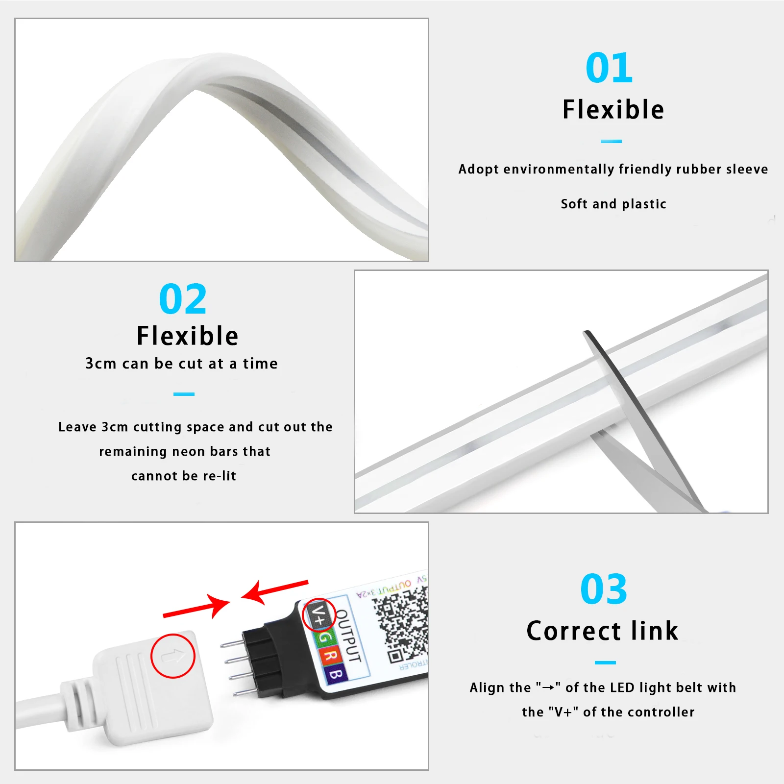 1-5m RGB LED Neon Strip Light  - Lighting Decor For Diwali recension och pris