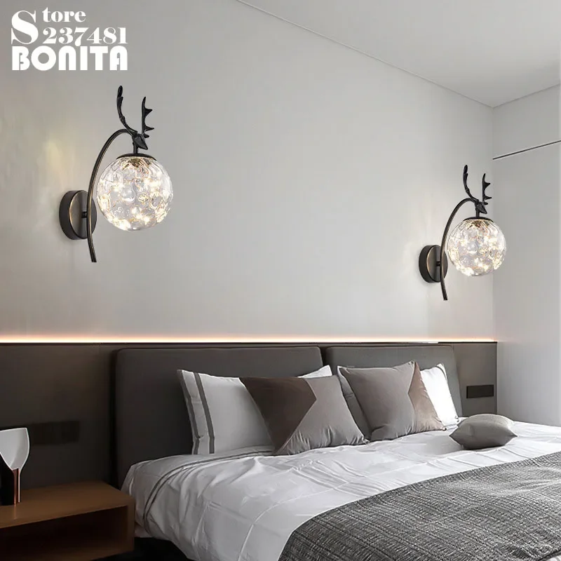 North Pole Antlers Starry Sky  - Lighting Metal Wall Decor recension och pris